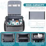 POCDUORG Pet Travel/Grooming Supplies Organizer Carry Bag - Compatible with Oneisall/Neabot Dog Grooming Vacuum, Large Capacity - Bag Only (Gray)