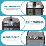 POCDUORG Pet Travel/Grooming Supplies Organizer Carry Bag - Compatible with Oneisall/Neabot Dog Grooming Vacuum, Large Capacity - Bag Only (Gray)