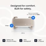 Tractive Smart Dog GPS Tracker | Live Pet Tracker with Virtual Fence | Vital Signs Monitoring of Heart & Respiratory Rate | Bark Monitoring | Dog Collar Attachment (Brown)