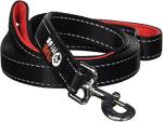 Primal Pet Gear Dog Leash 8ft Long - Black - Traffic Padded Two Handle - Heavy Duty - Double Handles Lead for Control Safety Training - Leashes for Large Dogs or Medium Dogs - Dual Handles Leads