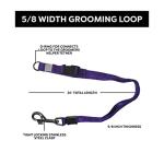 Groomers Helper® Patented 5/8" Loop - Pet Grooming Safety Loop for Dog Bathing, Dog Grooming & Trimming (Purple)