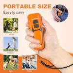 Dog Bark Deterrent Devices, Ultrasonic Anti Barking Device for Dogs, Up to 50FT Long Range Rechargeable Bark Control Safe for Dogs & Human Portable Indoor Outdoor, Dog Training & Behavior Aids