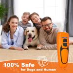 Dog Bark Deterrent Devices, Ultrasonic Anti Barking Device for Dogs, Up to 50FT Long Range Rechargeable Bark Control Safe for Dogs & Human Portable Indoor Outdoor, Dog Training & Behavior Aids