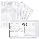 Juvale Pet Grooming Cards - 100-Pack, 8 x 5 in - Double-Sided Dog Grooming Client & Info Cards with Contact & Record Sections