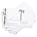 Juvale Pet Grooming Cards - 100-Pack, 8 x 5 in - Double-Sided Dog Grooming Client & Info Cards with Contact & Record Sections