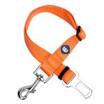 Blueberry Pet Dog Leash Puppy Essentials Seat Belt Tether for Dogs Cats, Florence Orange, Heavy Duty Dog Leashes for Large Dogs - Safety for Pet Parents, Road Trip Enthusiasts, 2"x27.5"
