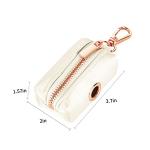Lionet Paws Cute Dog Poop Bag Holder with Bags for Leash, Silk Dispenser, Matching Collar