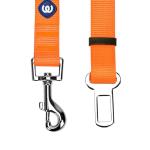 Blueberry Pet Dog Leash Puppy Essentials Seat Belt Tether for Dogs Cats, Florence Orange, Heavy Duty Dog Leashes for Large Dogs - Safety for Pet Parents, Road Trip Enthusiasts, 2"x27.5"