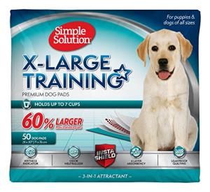 Simple Solution Extra Large Pee Pads For Dogs, Puppy Potty Training, Leak Proof Dog Pads, Pet Pee Pad, Disposable Puppy Pad, XLARGE 28"x30"