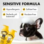 LEGITPET Oatmeal Dog Shampoo & Conditioner Itch & Allergy Relief with Honey & Aloe Hypoallergenic Gentle Calming Formula for Sensitive Skin & Dandruff Safe for Puppies Best for All Breeds 2 x 16oz