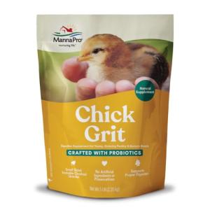 Manna Pro Chick Grit Digestive Supplement for Young Growing Poultry & Bantam Breeds, No Artificial Ingredients or Preservatives, Natural Supplement with Insoluble Crushed Granite, 5 lbs