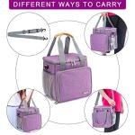 BABEYER Pet Grooming Bag, Dog Grooming Supplies Organizer Tote Bag, Perfect for Pet Grooming Tool Kit Accessories-Purple