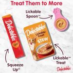Hartz Delectables Squeeze Up Interactive Lickable Wet Cat Treats for Adult & Senior Cats, Tuna & Salmon, 4 Count(Pack of 8)