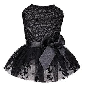 CuteBone Dog Birthday Dress Girl Puppy Skirt Tutu Cat Wedding Outfit Pet Party Clothes for Small Dogs Costume DD15M