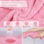 Bienbee Soft Dog Bathrobe，Super Absorbent & Quick-Drying Dog Robe with Hood, Cozy Drying Coat for After Bath, Pink XL