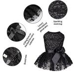 CuteBone Dog Birthday Dress Girl Puppy Skirt Tutu Cat Wedding Outfit Pet Party Clothes for Small Dogs Costume DD15M
