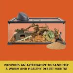 Zilla Desert Blend Substrate, Glass-Friendly Alternative to Sand, Made with 100% English Walnut Shells, Ideal for Desert Reptiles, 10 Quarts