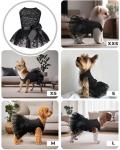 CuteBone Dog Birthday Dress Girl Puppy Skirt Tutu Cat Wedding Outfit Pet Party Clothes for Small Dogs Costume DD15M