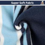 Queenmore Dog Striped Knitted Sweater, Turtleneck Pullover Pet Coat, Dog Winter Clothes with Leash Hole for Small Medium &Large Dogs(Navy Blue,XS)