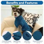 Queenmore XL Dog Sweater,Dog Sweaters for Extra Large Dogs Girls Boys,Warm Pullover Sleeveless Winter Dogs Sweaters,Pet Christmas Coat for Extra Large Breeds,Pitbull, Boxer(Blue,XL)