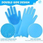 Pecute Magic Silicone Pet Bath and Massage Gloves