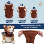 Zoo Snoods Bumble Bee Costume - Knit Dog Snood Ear Wrap for Pets, Warm Neck Cover for Halloween and Winter (Medium)