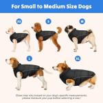 Lowrider Puffer Coat M- Warm, Waterproof, Windproof, Reflective, Insulated Dog Coat, Rain Jacket, and Vest Jacket for Small and Medium Dogs in Cold Weather, Made with Soft and Breathable Fabric