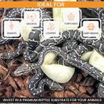 ReptiChip Reptile Bedding Loose Coconut Chip 12 Quart Coco Husk Substrate Mulch for Snake Habitat, Ball Python Terrarium, Turtle Tanks, Tortoise Enclosure