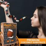 ReptiChip Reptile Bedding Loose Coconut Chip 12 Quart Coco Husk Substrate Mulch for Snake Habitat, Ball Python Terrarium, Turtle Tanks, Tortoise Enclosure