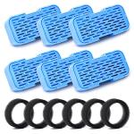 AOOGITF Official Cat Fountain Filters, 12 Pack (6 Filters + 6 Sponges) - Activated Carbon, Ultra-fine Fiber