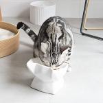 GEO: Ergonimic Cat Bowl Feeder in Ceramic (White)