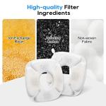 MyfatBOSS Cat Water Fountain Filter, 12 Pack Replacement Filters & 12 Pack Replacement Pre-Filter Sponges Fit for 95oz, 67oz, 135oz Automatic Pet Fountain Cat Water Fountain Dog Water Dispenser
