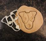 Jack Russell Cookie Cutter and Dog Treat Cutter - Face - 3 inch
