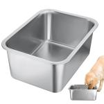 3 Gallons Extra Large Dog Bowls - Durable Food Grade Stainless Steel Dog Water and Food Bowl No Spilling, High Capacity for Large Breed Dogs Indoor Outdoor