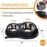 K&H Manufacturing Thermo-Kitty Cafe Heated Food & Water Bowl
