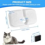 Replacement Dockstream Cat Water Fountain Filter Set for plwf005 plwf115 plwf105 Pet Fountain Replace Filter and Pre-Filter Sponges Set