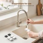 GIOTOHUN Cat Water Fountain Filter Replacement: 12 Cat Fountain Filter - 12 Pet Fountain Filter - 6 Carbon Filters & 6 Foam Filters - Suitable for GIOTOHUN Stainless Steel Cat Fountain S11