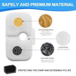 Replacement Dockstream Cat Water Fountain Filter Set for plwf005 plwf115 plwf105 Pet Fountain Replace Filter and Pre-Filter Sponges Set