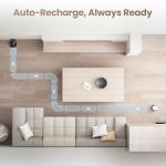 Indoor Security Camera Robot EBO Air 2: 2K Pet Camera, Movable Home Robot, Custom Facial Expression, Auto-Recharge, Battery-Operated, 2-Way Talk, Night Vision, 32GB Memory Card (Dove White)