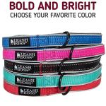 Leash Boss 6ft Reflective Dog Leash - Ultra Comfort Double-Thick Soft Padded Handle for Large, Medium & Small Dogs