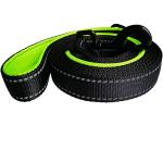 Dog Leash 6ft Long Traffic Padded Two Handle Heavy Duty Double Handles Lead for Training Control 2 Handle Leashes for Large Dogs or Medium Dogs Reflective Pet Leash Dual Handle Black + Green