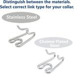 2.25mm Herm Sprenger Prong Collar Extra Links Chrome Plated (3 pack)
