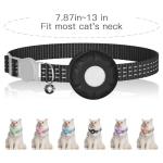 Cat GPS Tracker, Waterproof, Pet Tracker for Cats, Works with Any Collar,Compatible with Apple Find My App (Only iOS), No Monthly Fee, Black