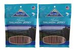 Blue Ridge Naturals 2 Pack of Alaskan Salmon Jerky Wheat-Free Dog Treats, 1 Pound each, Made in the USA