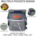 TRIPOLACO Dog Treat Pouch, Large Treat Pouches for Pet Training with Multiple Pockets, Built-in Poop Bag Dispenser & Phone Holder, 3 Wear Styles, Ideal Dog Treat Bag for Training & Walks