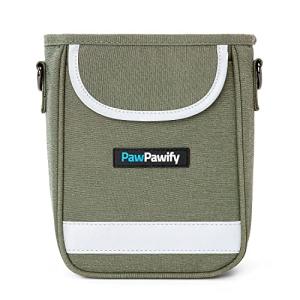 PawPawify Dog Training Treat Pouch – Treat Bag for Dog Training with Built-in Poop Bag Holder – Waist Dog Training Pouch with Reflective Strips – Waterproof Fanny Pack for Dog Training