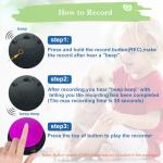 Gelabur Set of 2 Dog Buttons for Communication, Voice Recordable Buttons for Classroom, Dog Training Talking Buttons Starter Set, Pet Easy Speaking Buttons Tools