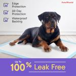 PETSWORLD Extra Large Potty Pads for Dogs, Odor Eliminating 30" x 36", 150 Count Pee Pads for Dogs, Gigantic XL Dog Pads, 5 Layer Ultra Absorbent Technology, Leak Proof Training Pads for Dogs & Cats