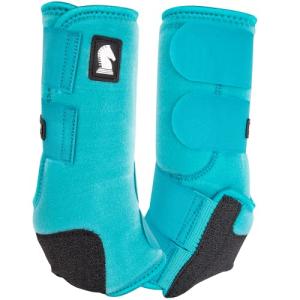 Classic Equine Legacy2 Support Boots, Hind (Aqua, Medium)