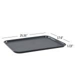 Minekkyes Set of 4 Boot Tray for Entryway, Plastic Shoe Trays, Pet Feeding Trays Snow Wet Mat, Indoor and Outdoor Use, Grey